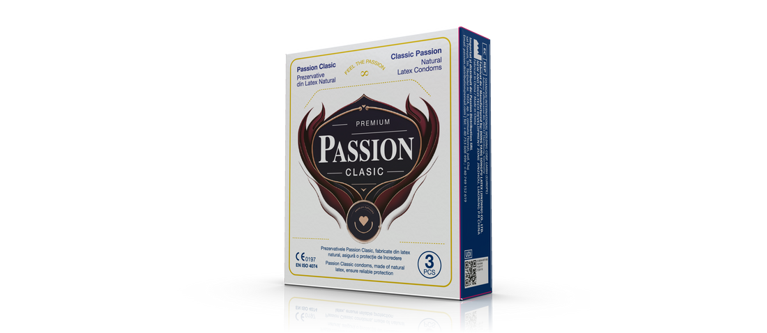 Prezervative PASSION Clasic 52 mm din latex natural