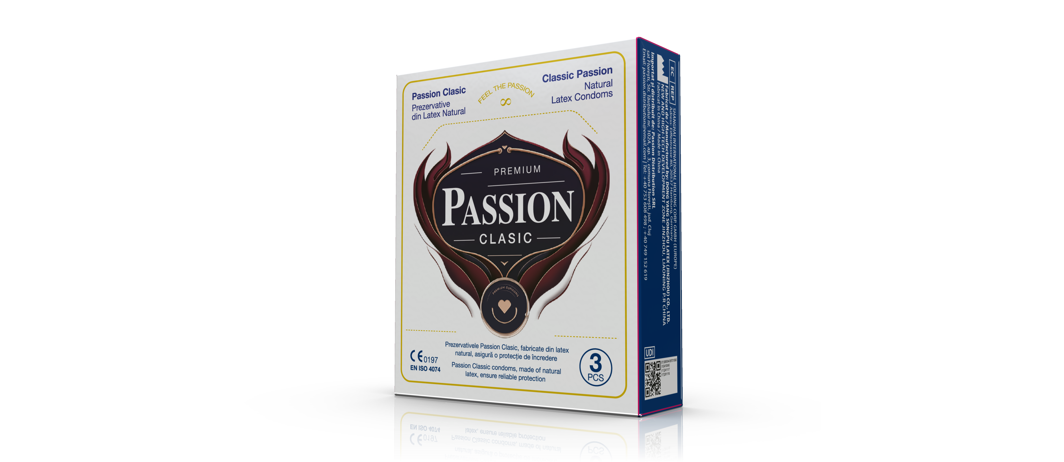 Prezervative PASSION Clasic 52 mm din latex natural