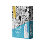 Prezervativ stimulator EGZO Tough Cat Blue - Medium, cu texturi proeminente, din latex, diametru 52 mm, 1 buc.