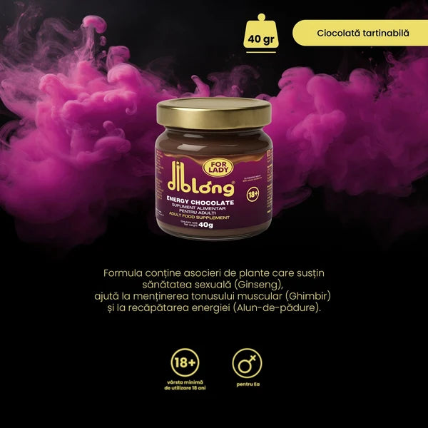Diblong Energy Chocolate for Ladies, 40g - imaginea 4