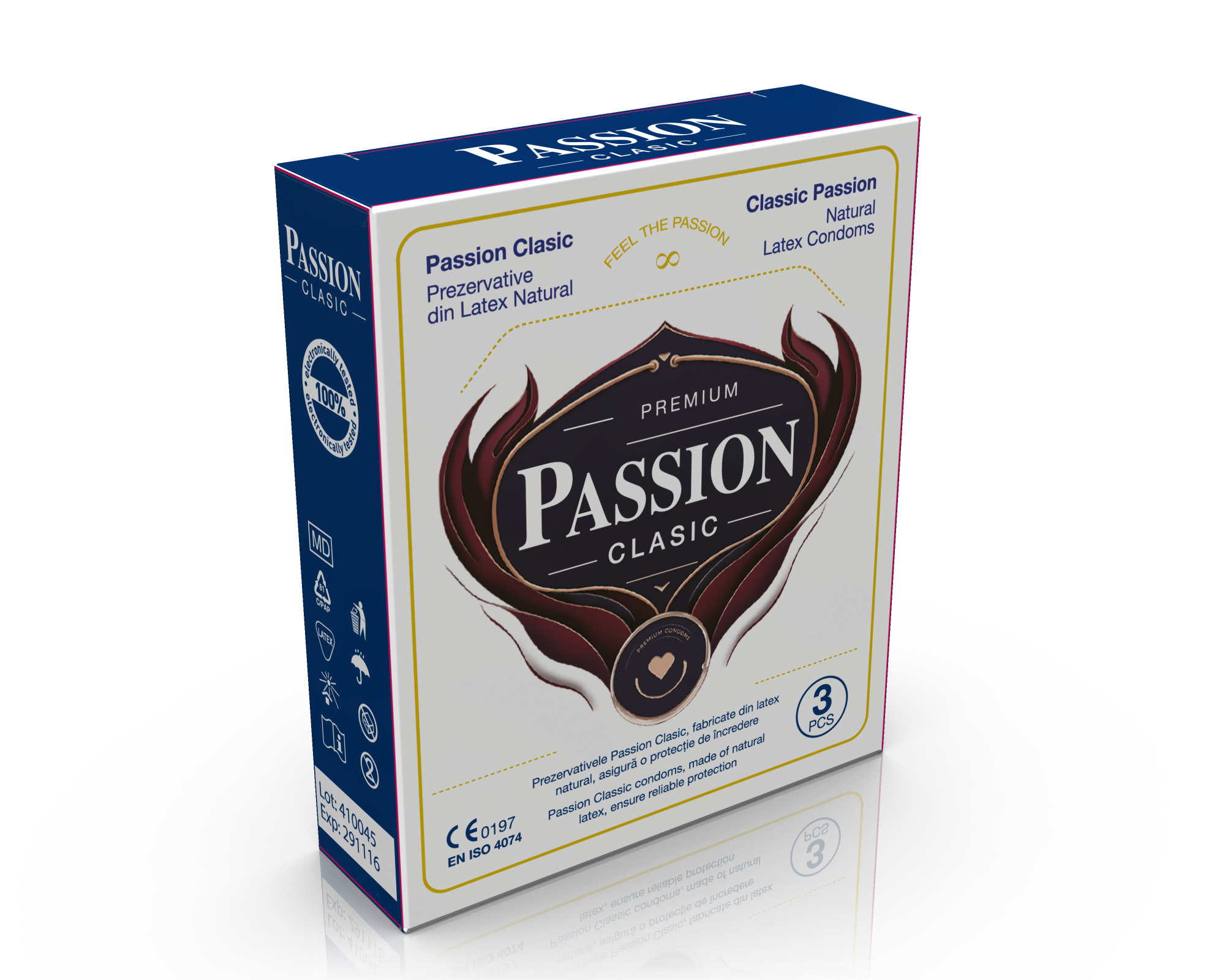 Pachet PASSION Clasic — 3 cutii × 3 bucăți, 9 prezervative