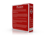 Prezervative PASSION Strawberry, din latex natural transparent, lubrifiate, aromă de căpșuni, diametru 52 mm