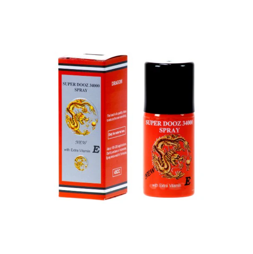 Spray SUPER DOOZ 34000, ajută la întârzierea ejaculării, cu vitamina E, 45 ml