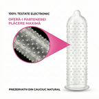 Prezervative Passion, Sensation, textura punctata, latex natural, lubrifiate, set 144 bucati