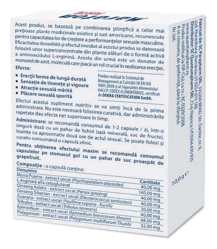 Capsule MARATON FORTE, cresterea performantei sexuale barbati, 20 capsule
