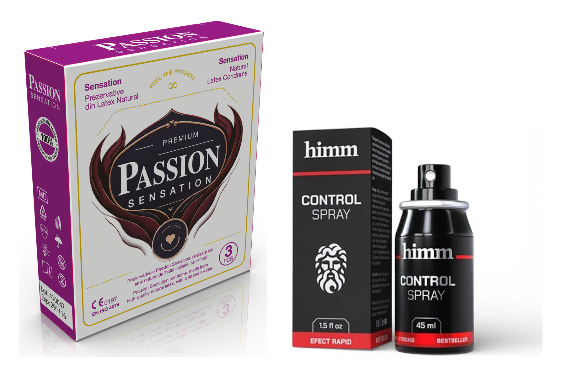 Pachet Control — PASSION Sensation + Spray HIMM Delay