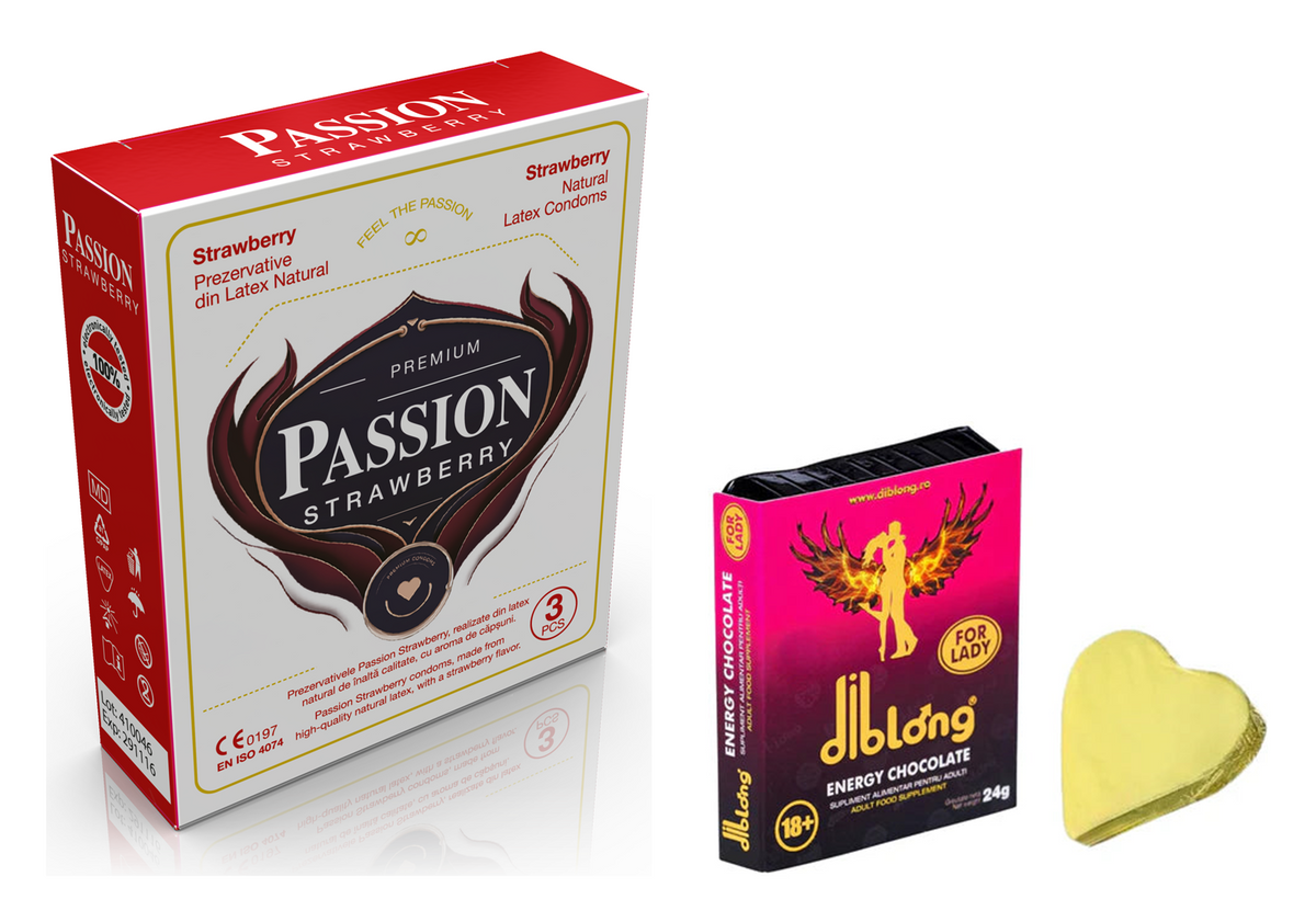 Pachet Delicat — PASSION Strawberry + Diblong Chocolate for Lady