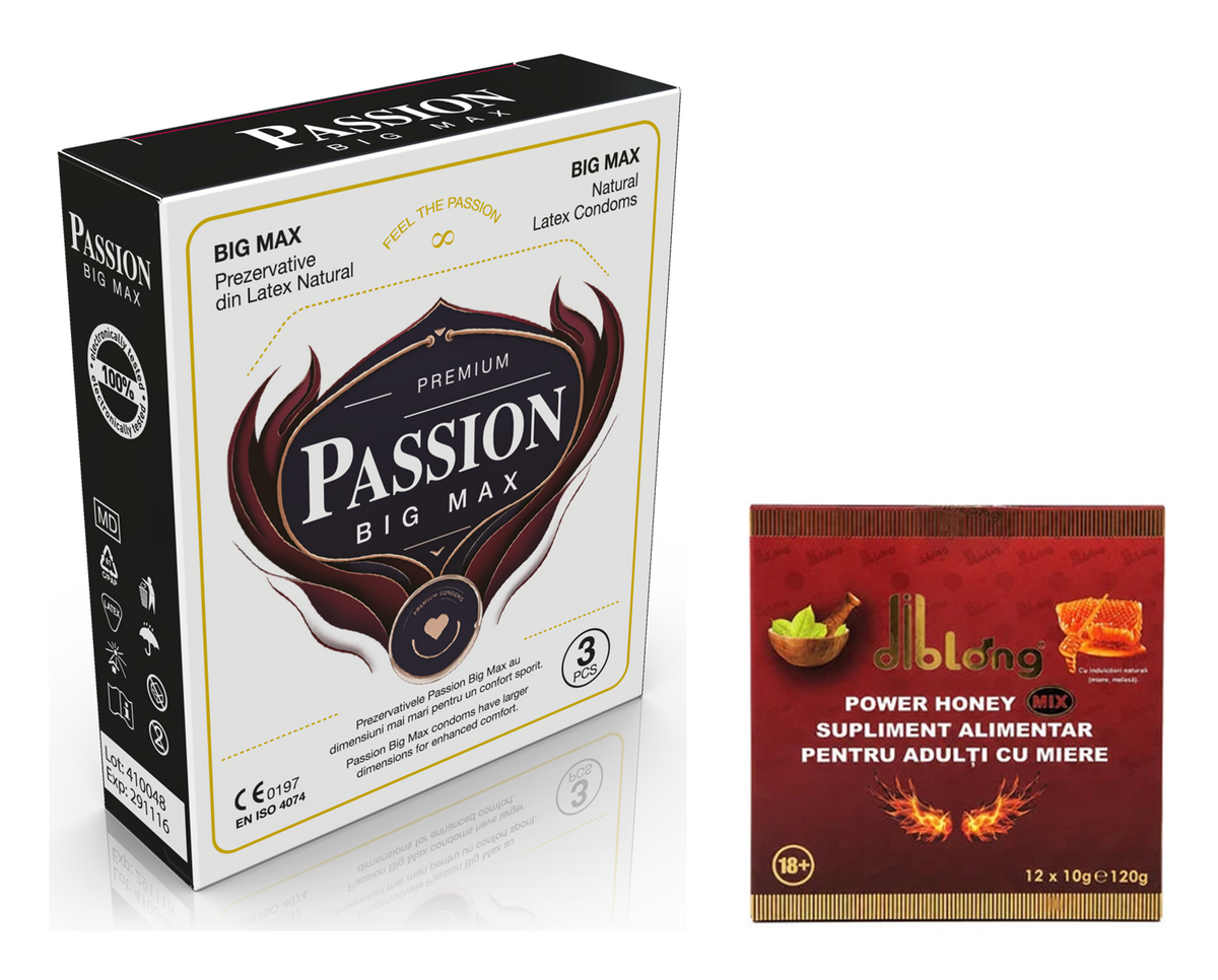 Pachet Maraton — PASSION Big Max + Diblong Power Honey