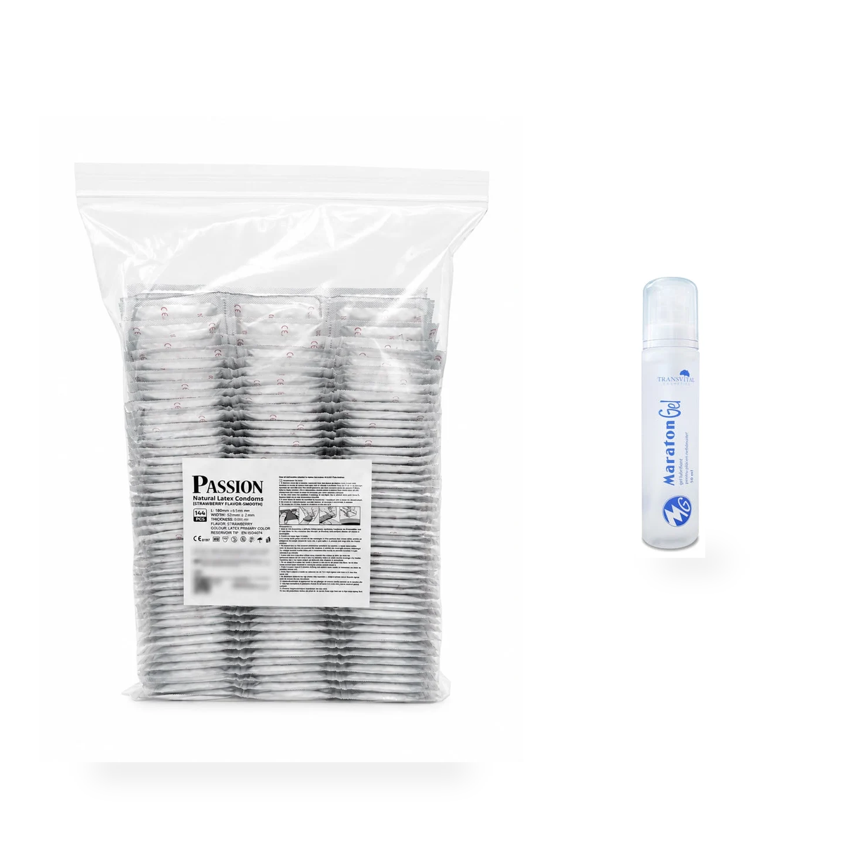 Pachet Strawberry vrac 144 buc + MARATON Gel 50 ml