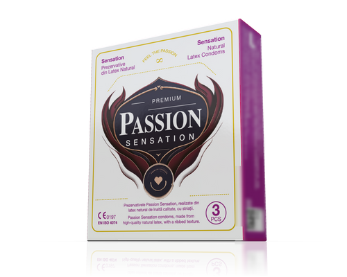 Prezervative PASSION Sensation, din latex natural