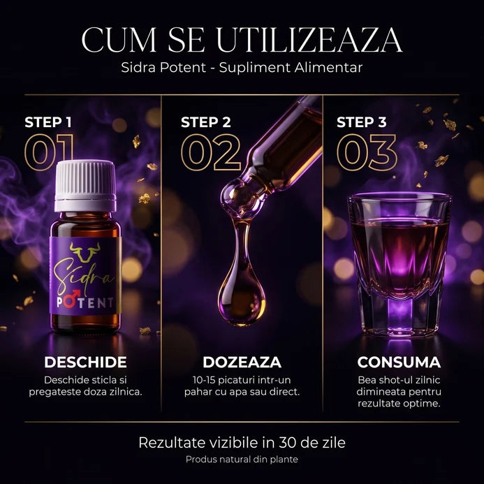 Sidra Potent 10ml – Supliment pentru Energie și Vitalitate Masculină